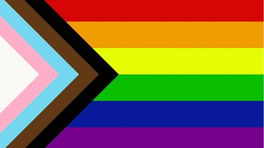 Progress Pride flagg